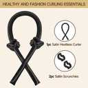 3 x Satin Heatless Curling Set - Hair Rollers for Curls Heatless Hair Curlers & Hot Rollers Hair Curlers to Sleep in Curling Rod Headband Curler (Dreamy Starry Sky)