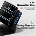Case for iPad Pro 12.9 Inch 2018-2022 (3rd-6th Gen) iPad Air 13 Inch 2024(M2) / 2025(M3) with Pencil Holder, Slim Magnetic Case Compatible with Magic Keyboard & Smart Keyboard Folio, Protective Cover