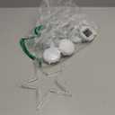 3Pcs Christmas Window Lights, Christmas Window Decorations Battery Powered Hanging Xmas Lights Snowflake & Star & Elk Shaped with Suction Cup for Xmas,New Year,Balcony,Party,Indoor Outdoor Decor