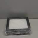 SONGMICS Watch Box, 10-Slot Watch Case Organizer with Large Glass Lid, Removable Pillows, Gift for Loved Ones, Black Synthetic Leather, Black Lining UJWB010B02