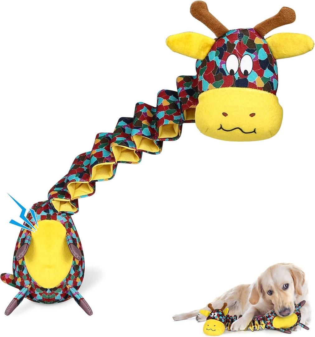 Tough Indestructible Dog Toys for Aggressive Chewers, Durable Dog Chew Toys for Large Breeds With Cotton Material & Crinkle Paper, Aggressive Chew Toys for Dogs (Printed)