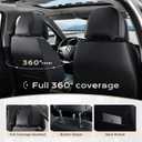 Coverado Car Seat Covers, Seat Covers for Cars, Waterproof Leather Auto Seat Protectors, Leather Car Seat Cushion, Car Interiors Accessories Universal Fit for Most Cars