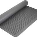 Dish Drying Mat for Kitchen, Heat Resistant Waterproof Foldable Anti-Slip Silicone Mat,Glass Cooktop Protector,Stove Top Cover for Electric Stove(Gray, 28''L x 20''W)