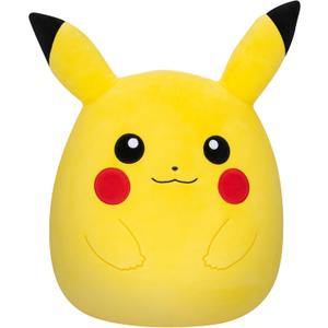 Squishmallows Pokemon 14-Inch Pikachu Plush - Add Pikachu to Your Squad, Ultrasoft Stuffed Animal Large Plush, Official Kelly Toy Plush