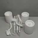 Toilet Brush, 3 Pack Toilet Brushes for Bathroom with Holder, Bathroom Accessories Toilet Bowl Brush with 3 Clean Brush, Toilet Scrub Brush, Toilet Brush Set for Deep Cleaning, White