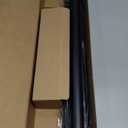 Zeerobee Curtain Rods for Windows 32 to 48, Black Curtain Rod, Adjustable 1 Inch Heavy Duty Outdoor/Indoor Modern Drapery Pole, 32"-48"