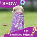 Dog Pjs - Large & Medium Sizes, Purple Puppy Onesie
