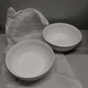 Gibson Home Extra Large Serving Bowls Set of 2-100 oz 10-Inch White Porcelain Salad Bowl Set, Stackable Ceramic Kitchen Bowls, Dishwasher & Microwave Safe