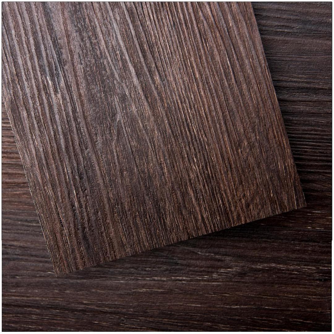 Art3d Peel and Stick Floor Tile Vinyl Wood Plank 36-Pack 54 Sq.Ft, Brown Stone, Rigid Surface Hard Core Easy DIY Self-Adhesive Flooring, 36 x 6 x 0.1 inches