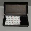 Mini Chinese Mahjong Set - Complete Mahjong Tile Set with 144 Tiles & Travel Case, Portable Mahjong Travel Set for Outdoor Fun - Perfect Mahjong Game Gift for Beginners & Enthusiasts