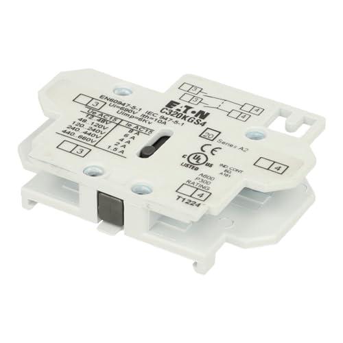 Eaton Cutler-Hammer CHC320KGS4 C-H C320KGS4 AUX CONTACT-2NO, Black