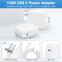 Furgor Mac Book Pro Charger - 118W USB C Fast Charger Power Adapter Compatible with MacBook Pro/MacBook Air 16 15 14 13 Inch, M1 M2 M3 M4 M5, New iPad Pro and All USB C Device, Charge Cable 6.6ft