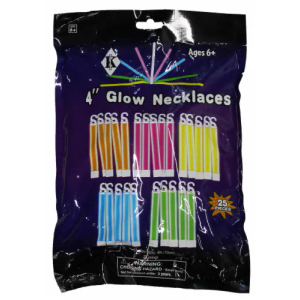 Halloween Glow Stick Necklaces Costume Accessory, 25 pk, Set of 2
