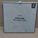 Ultra-Chill Cooling Pillowcase Set of 2 for Hot Sleepers, Softer Than Silk Pillow Cases for Protecting Hair & Skin, Breathable Bed Pillow Covers w/Zipper, Gifts for Women Men (Light Gray, Standard)