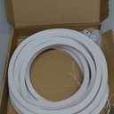 196inch Silicone LED Diffuser Channel, Flexible Waterproof Neon Rope Strip Light Tube Silicone Cover for 6mm Led Strip Lights for Living Room, Kitchen, Wall and Other Decoration (10 x 10mm)