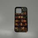 Aesthetic Floral Bookshelf Book Phone Case Compatible with iPhone 14 Pro Max Case 6.7 Inch, TPU Shockproof Protection Vintage Flowers Bookish Art Reading Book Lovers Gifts Phone Case for Girls Women