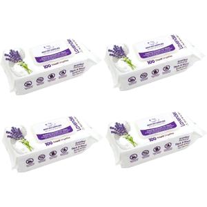 Best Pet Supplies Pet Grooming Wipes for Dogs & Cats,Deodorizer for Coats & Dry, Itchy, or Sensitive Skin, Clean Ears, Paws, Body, & Butt - Calming Lavender, Count of 12