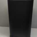 Amazon Basics Rectangular Metal Trash Can With Soft-Close Foot Pedal, 32 liter/8.5 gallon, 14"L x 14"W x 25.3"H, Black