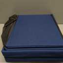 30-INCH Storage Ottoman Bench, Footrest with Storage, End of Bed Bench Coffee Table for Living Room, Bedroom, Entryway, Blue