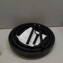 Wooden 3 Tiered Tray Stand, Farmhouse Round Black 3 tier Decorative Tray for Home Kitchen Table Decor, Serving Tray for Coffee Bar Party Weddding Holiday Decorations Fruits and Cupcake Display