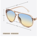 livho Trendy Polarized Aviator Sunglasses Women Men, Retro Sun Glasses for Women Men 2025, Oversized UV Protection Shades