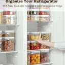 Melovom Pop Food Storage Containers Set Airtight Food Storage Containers with Pop Lids, Kitchen Pantry Organization and Storage, BPA Free, 2 x 2.8Qt
