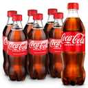 Coca-Cola Soda Soft Drink Bottles, 16.9 fl oz, 6 Pack (Best By: APR 2026)