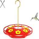 Hummingbird Feeders for Outdoors Hanging - 16 oz, 8 Feeding Ports Plastic Hummzinger Hummingbird Feeder, Bee-Proof Leak-Proof No Drip, Easy to Clean with Cleaning Brushes