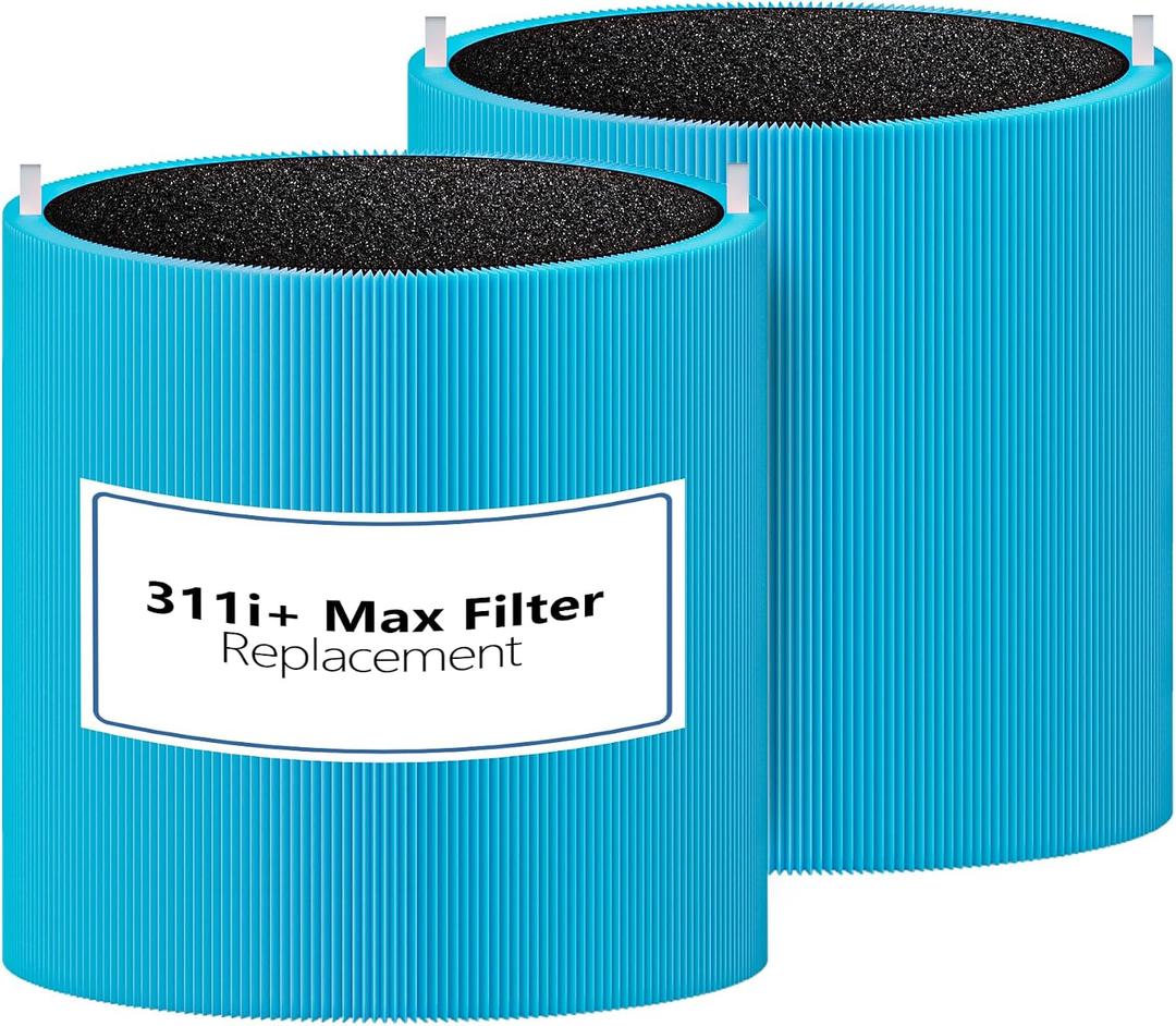 311i+ MAX AllergenBlock Replacement filter Compatible with Blue Pure 311i+ Max Air Purifier, H13 True HEPA with Activated Carbon Air Filter,Blue Pure F3MAX+, Not for 311 i Max