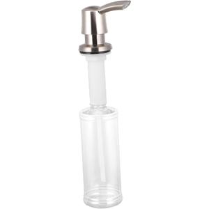 VALICLUD Hand Pressing Soap Dispenser for Kitchen Sink Plastic Lotion Pump Flexible Use for Hand Soap and Liquid Easy to Install Bathroom and Kitchen Accessories Chrome Finish