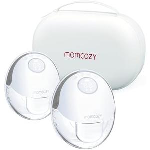 Momcozy Double Breast Pump，Compact, Quiet & Hands-Free，Ash