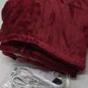 Bedsure Electric Blanket Twin - Soft Flannel Heated Blanket, Fast Heating with 10 Time Settings & 6 Heat Settings, Warm Gift for Grandma (62x84 inches, Burgundy)