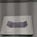 Samsers Foldable Bluetooth Keyboard with Touchpad, Full-Size Wireless Folding Keyboard with Backlight, Portable Travel Keyboards for iOS Android Windows Mac OS, Support 3 Device(BT5.1 x 3), Gray