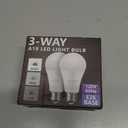 Briignite LED Light Bulbs, 3 Way LED Light Bulbs 50 100 150W Equivalent, 3 Way Light Bulb, Three Way A19 Light Bulbs E26 Medium Base, Warm White 3000K, 500lm-1000lm-1500lm, 2 Pack
