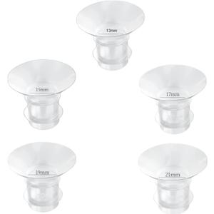 Flange Inserts 13/15/17/19/21mm 5pcs,Suitable for Medela,Spectra 24mm Shields/Flanges,Compatible with Momcozy S12 Pro/S9 Pro/S9/S12 Wearable Breast Pump,Reduce 24mm Tunnel Down to Correct Size