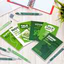 Geyee 24 Pcs Mini Mental Health Awareness Notepads and Pens Bulk Mental Health Awareness Items Gifts Stop The Stigma Notebooks Green Ribbon Ballpoint Pens for Classroom Home Office Charity Favors