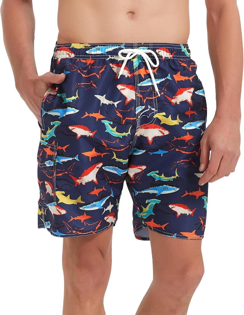 Srnede Mens Swim Trunks Swimsuit Trunks Swim Shorts Swimwear | quick dry,pockets,Water-resistant,soft,meshing,swim, exercise, travel, party, outdoor sports, casual (L)
