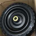 10 Inch Solid Rubber Tires, 4.10/3.504 Tire and Flat Free with 5/8" Bearings, 2.17" Offset Hub for GOR Garden Carts, Garden Wagon Carts, Trolleys, Hand Trucks and Utility Cart(2 Pack)