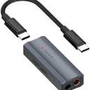 Fosi Audio DS2 USB C to AUX Headphone Amp DAC Dongle 3.5mm Jack Audio Portable Amplifier Dual Output DSD256 4.4mm Balanced High Resolution CS43131 for iPhone 15 Pro Max Plus iPad Android Phone
