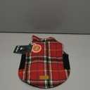 Kuoser Waterproof Dog Coat, Reversible Dog Jacket for Medium Dogs, Adjustable Durable Doggie Winter Coat Warm Puppy Cold Weather Apparel from Small to Large Breed, Bright Red, Size XS