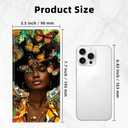 FXIANGWL Slim RFID Blocking Wallet for Women, Various Artistic Patterns PU Leather Long Bifold Card Holder with 10 Slots, Secure Snap Button Travel Clutch Purse, Cute Skull Wings Heart Shape Roses