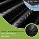 4x10 FT Garage Floor Mat, 3.6mm Extra Thick Diamond Plate