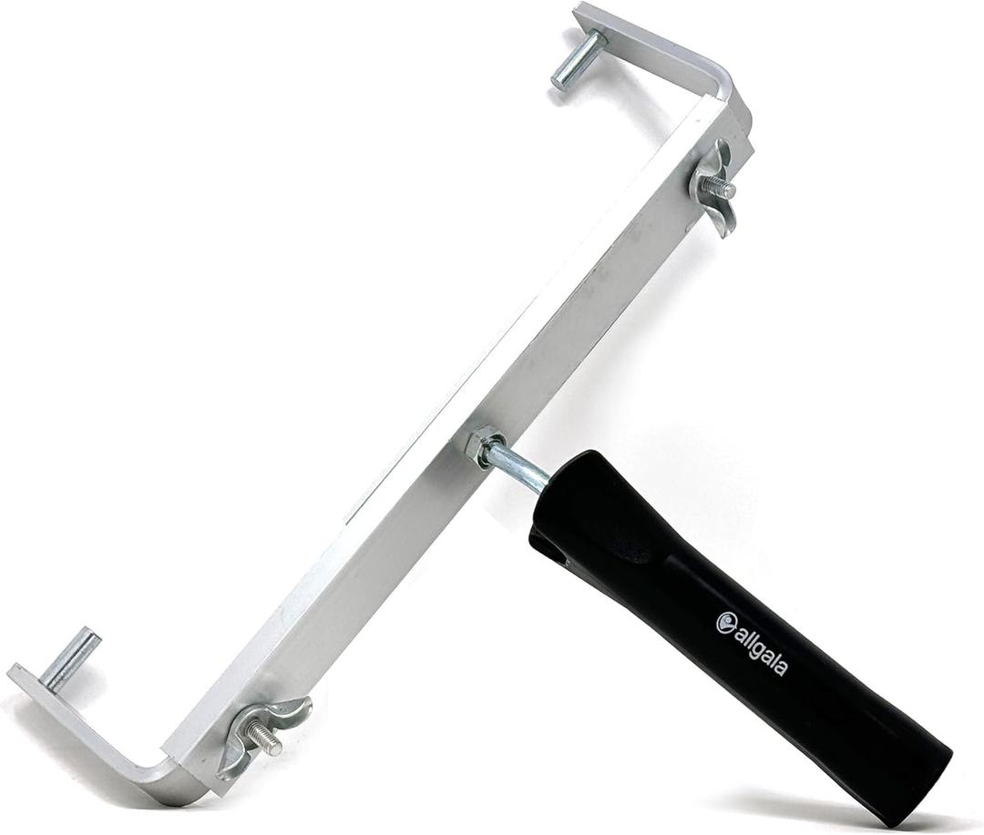 Allgala Aluminum Double Arm Roller Frame Adjustable from 12-18 Inch with Black A8 Handle