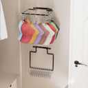 Hat Rack for Wall, 2 Pack Adjustable Metal Hat Hanger Hold 22 Hats, Drilled Type Hat Organizer for Baseball Caps, Holder, Storage for Closet, Near the Door, Bedroom