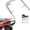 Rear Grab Bar Wheelie Bar Compatible with Honda TRX450R TRX 450R All Year Rear Grab Bar Bumper(Silver)