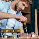 Amartisan 10-Piece Magnetic Screwdrivers Set, 5 Phillips and 5 Slotted Tips Professional Cushion Grip Screwdriver Set