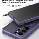 TORRAS Q3 Spin for Samsung Galaxy S26 Ultra Case, 360 Magnetic Stand, Compatible with Magsafe, Slim S26 Ultra Case with Kickstand, Aesthetic for Women, Translucent Frosted Purple