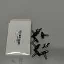 Tandefio 16 Pcs 1/4"-20 x 3/4" Thumb Screw Thread Stainless Steel Thumbscrew Adjustable Tee Wing Screw Black Wing Knob Bolt for Remove Replace Hand Clamping Tightening Knob Power Supply