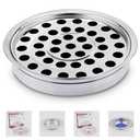 (Cup Tray) Silver Premium Communion Trays for Churches | Stainless Steel Communion Set, Supplies | 40 Cup Tray | Church Communion Ware Sets