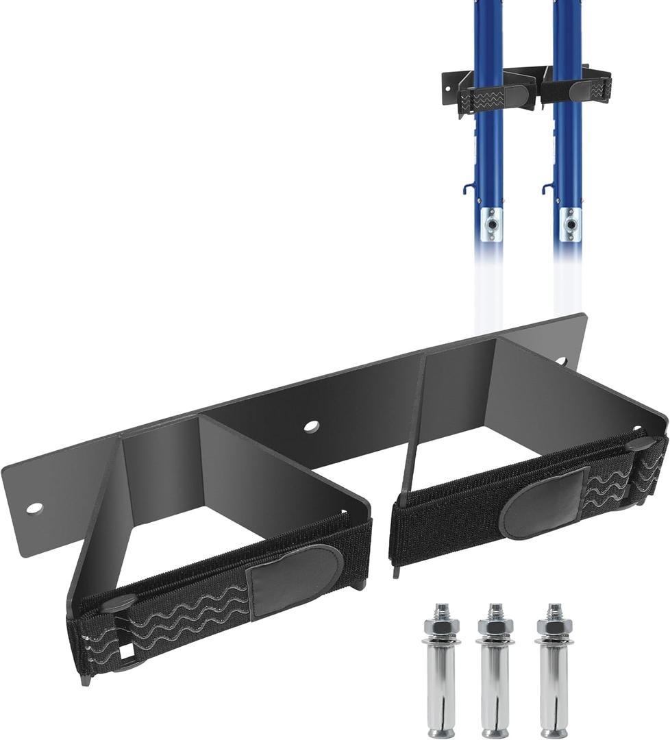 Indoor Volleyball Poles Wall Rack, Volleyball Upright Pole StorageEfficient Club Storage Fit for Volleyball Badminton and Tennis